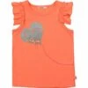 Billieblush Girls Orange Glitter Heart Top -Billieblush BBL U15710 1