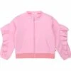 Billieblush Girls Pink Ruffled Zip Up Top -Billieblush BBL U1575A 465 1