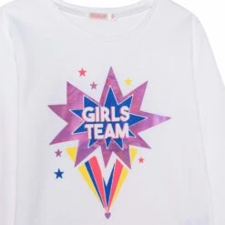 Billieblush Girls Ivory Star Long Sleeve Top -Billieblush BBL U15926 121 4