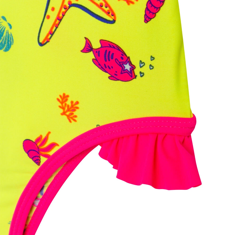 Billieblush Girls Yellow & Pink Starfish Swimsuit 5 Billieblush Girls Yellow & Pink Starfish Swimsuit - Image 3