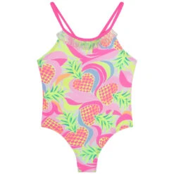 Billieblush Girls Pink Pineapple Swimsuit