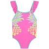 Billieblush Girls Neon Pink Ruffle Swimsuit -Billieblush U10507 47A 001