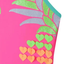 Billieblush Girls Neon Pink Ruffle Swimsuit -Billieblush U10507 47A 003