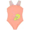 Billieblush Girls Coral Tweety Bird Swimsuit 1 Billieblush Girls Coral Tweety Bird Swimsuit -Billieblush U10544 439 a