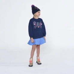 Billieblush Girls Navy Logo Dress -Billieblush U12784 85T 101