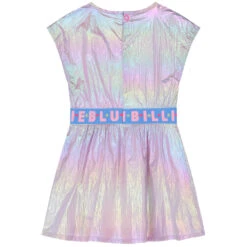 Billieblush Girls Iridescent Logo Dress 8 Billieblush Girls Iridescent Logo Dress -Billieblush U12804 77N b