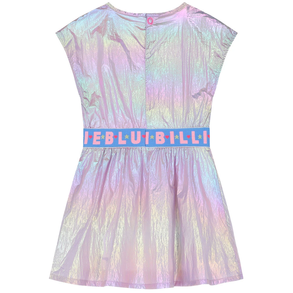 Billieblush Girls Iridescent Logo Dress 5 Billieblush Girls Iridescent Logo Dress - Image 3