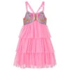 Billieblush Girls Pink Sequin Butterfly Tulle Dress 2 Billieblush Girls Pink Sequin Butterfly Tulle Dress -Billieblush U12816 462a