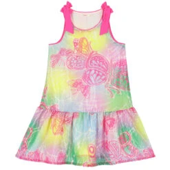 Billieblush Girls Multicolour Sequin Butterfly Dress