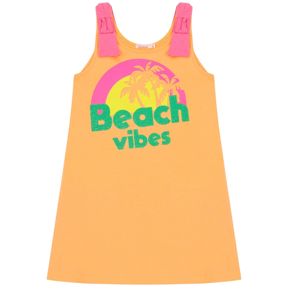 Billieblush Girls Orange & Pink Dress 3 Billieblush Girls Orange & Pink Dress
