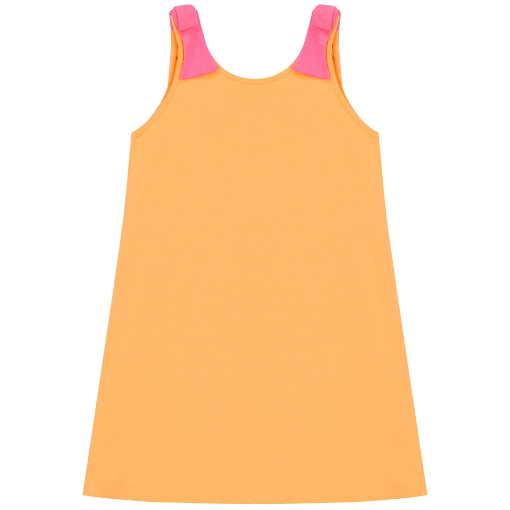 Billieblush Girls Orange & Pink Dress 4 Billieblush Girls Orange & Pink Dress - Image 2