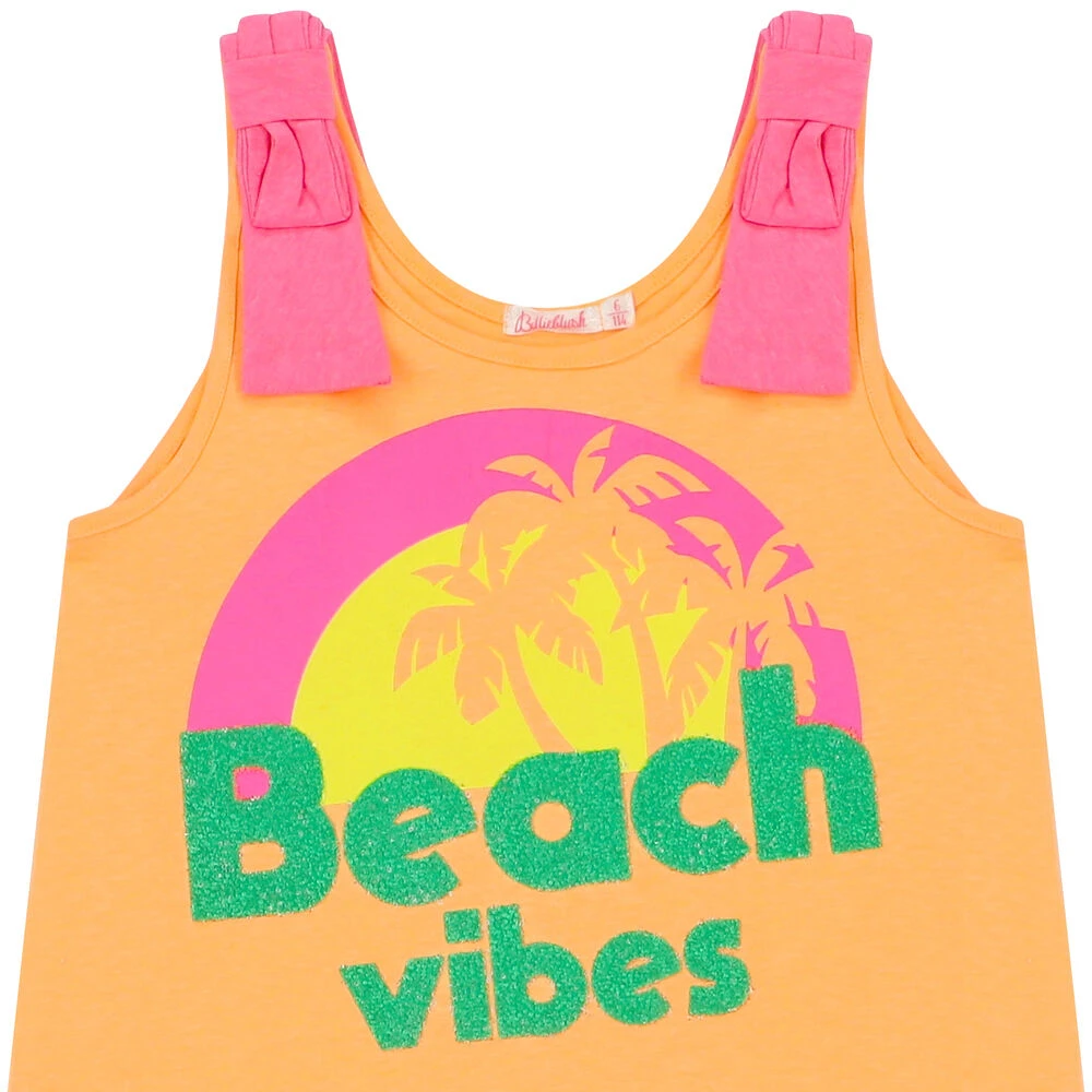 Billieblush Girls Orange & Pink Dress 5 Billieblush Girls Orange & Pink Dress - Image 3