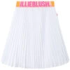 Billieblush Girls White Logo Pleated Skirt
