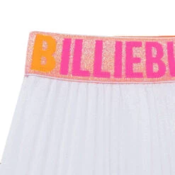 Billieblush Girls White Logo Pleated Skirt -Billieblush U13302 111 003