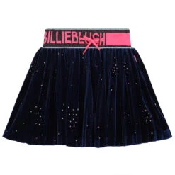 Billieblush Girls Navy Logo Skirt