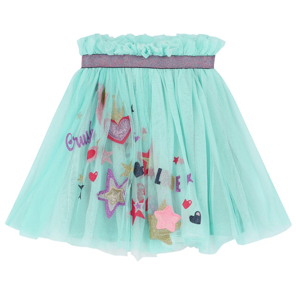 Billieblush Girls Aqua Tutu Skirt 3 Billieblush Girls Aqua Tutu Skirt