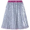 Billieblush Girls Silver Sequin Logo Skirt -Billieblush U13328 Z94 001