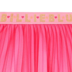 Billieblush Girls Pink Pleated Glitter Logo Skirt -Billieblush U13333 462 c