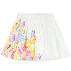 Billieblush Girls White Butterfly Skirt