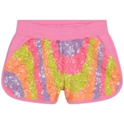 Billieblush Girls Pink Sequin Shorts