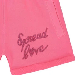 Billieblush Girls Pink Glitter Shorts 7 Billieblush Girls Pink Glitter Shorts -Billieblush U14643 462 c