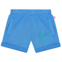 Billieblush Girls Blue Glitter Shorts