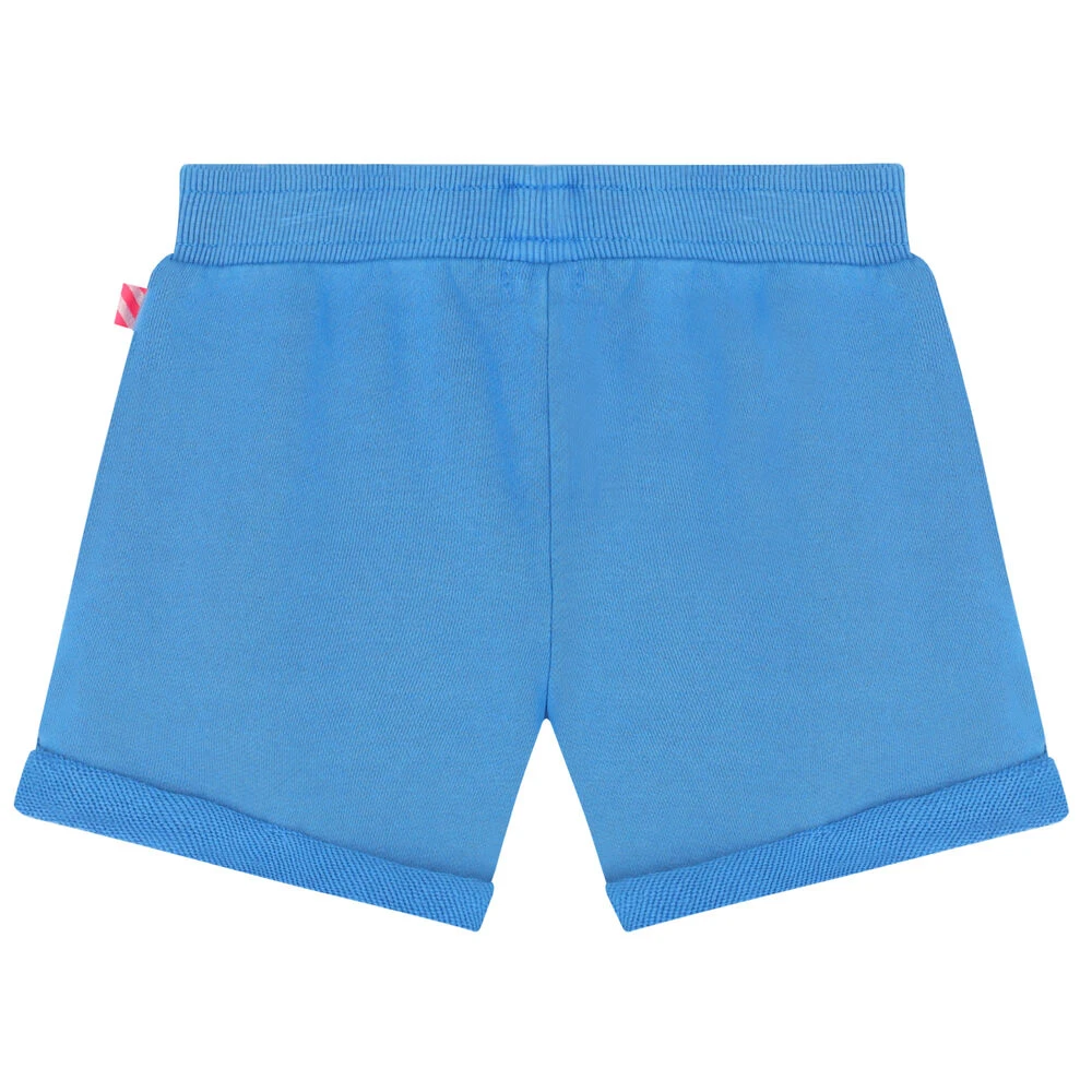 Billieblush Girls Blue Glitter Shorts 4 Billieblush Girls Blue Glitter Shorts - Image 2