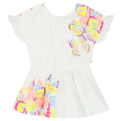 Billieblush Girls White Butterfly Playsuit
