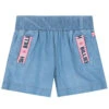Billieblush Girls Blue Cotton Logo Shorts -Billieblush U14668 Z13 a