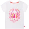 Billieblush Girls White & Pink Sequin T-Shirt -Billieblush U15969 10B 001