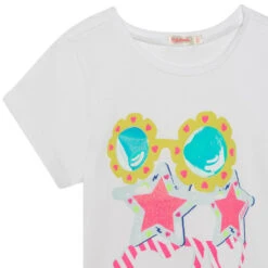 Billieblush Girls White Sunglasses T-Shirt -Billieblush U15A06 10B 003