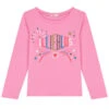 Billieblush Girls Pink Logo Long Sleeve Top -Billieblush U15A34 44G A