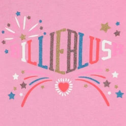 Billieblush Girls Pink Logo Long Sleeve Top -Billieblush U15A34 44G C
