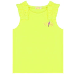 Billieblush Girls Yellow Ruffle Top