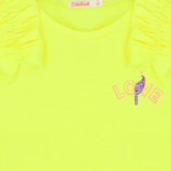 Billieblush Girls Yellow Ruffle Top -Billieblush U15A87 549 c