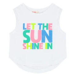 Billieblush Girls White Glittery Top