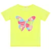 Billieblush Girls Yellow Sequin Butterfly T-Shirt 2 Billieblush Girls Yellow Sequin Butterfly T-Shirt -Billieblush U15B09 549 a