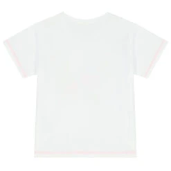 Billieblush Girls White Sequin Butterfly T-Shirt 9 Billieblush Girls White Sequin Butterfly T-Shirt -Billieblush U15B09 10P C