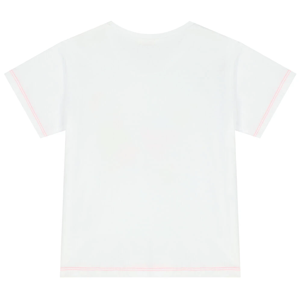 Billieblush Girls White Sequin Butterfly T-Shirt 5 Billieblush Girls White Sequin Butterfly T-Shirt - Image 3