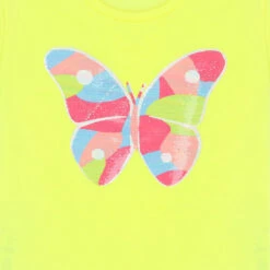 Billieblush Girls Yellow Sequin Butterfly T-Shirt -Billieblush U15B09 549 d