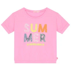 Billieblush Girls Pink Sequin T-Shirt