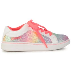 Billieblush Girls Rainbow Glitter Trainers -Billieblush U19297 10B 002