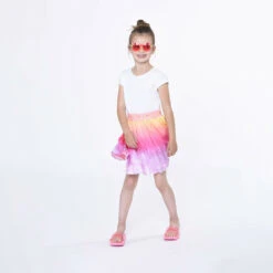 Billieblush Girls Pink Ombre Pleated Skirt 7 Billieblush Girls Pink Ombre Pleated Skirt -Billieblush U19344 462 103