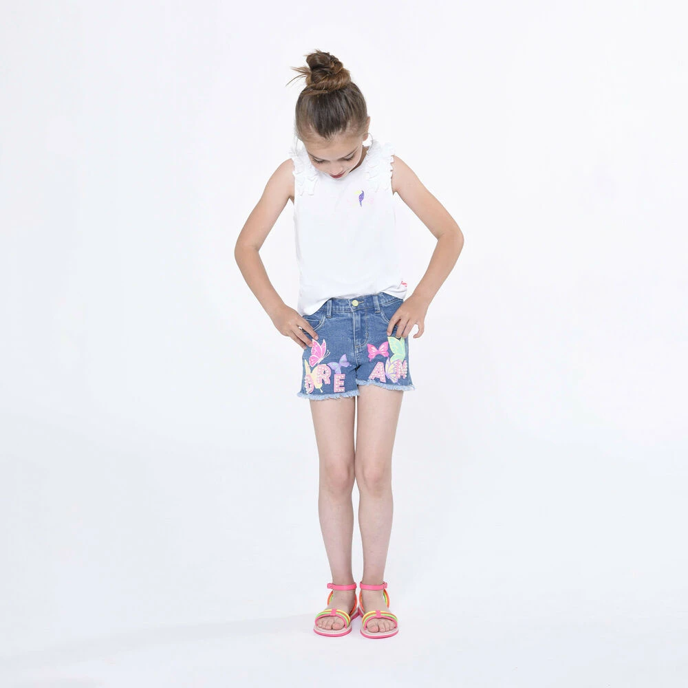 Billieblush Girls Neon Pink, Yellow & Orange Sandals 4 Billieblush Girls Neon Pink, Yellow & Orange Sandals - Image 2