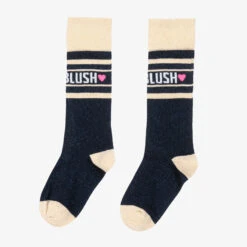 Billieblush Blue & Gold Glitter Socks -Billieblush billieblush blue gold glitter socks 468347 ed47d75f4cef0167eaaa00e3c33bc906b4d5c179