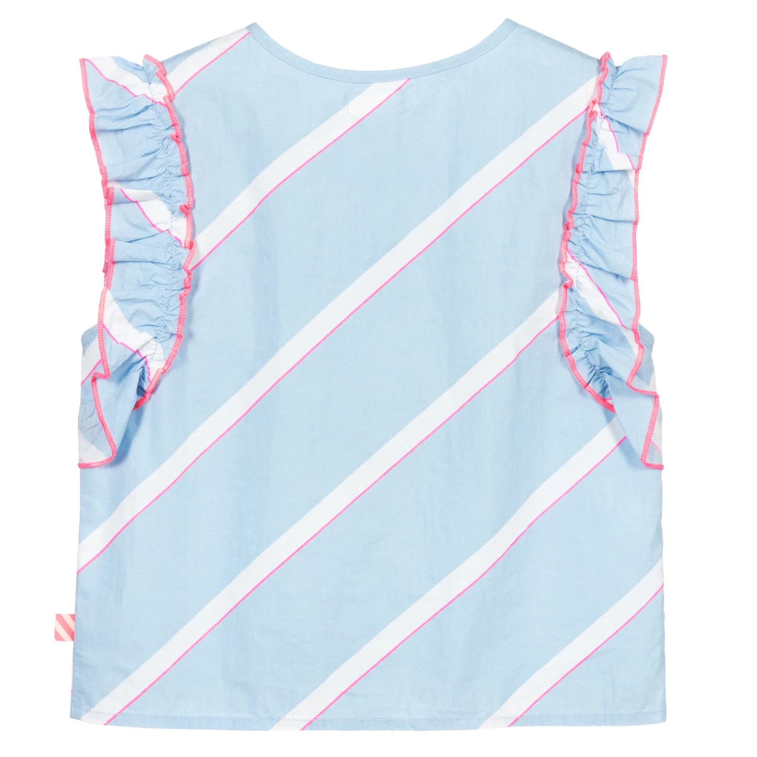 Billieblush Blue Striped Cotton Blouse 5 Billieblush Blue Striped Cotton Blouse - Image 3