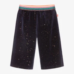 Billieblush Blue Velour Culotte Shorts