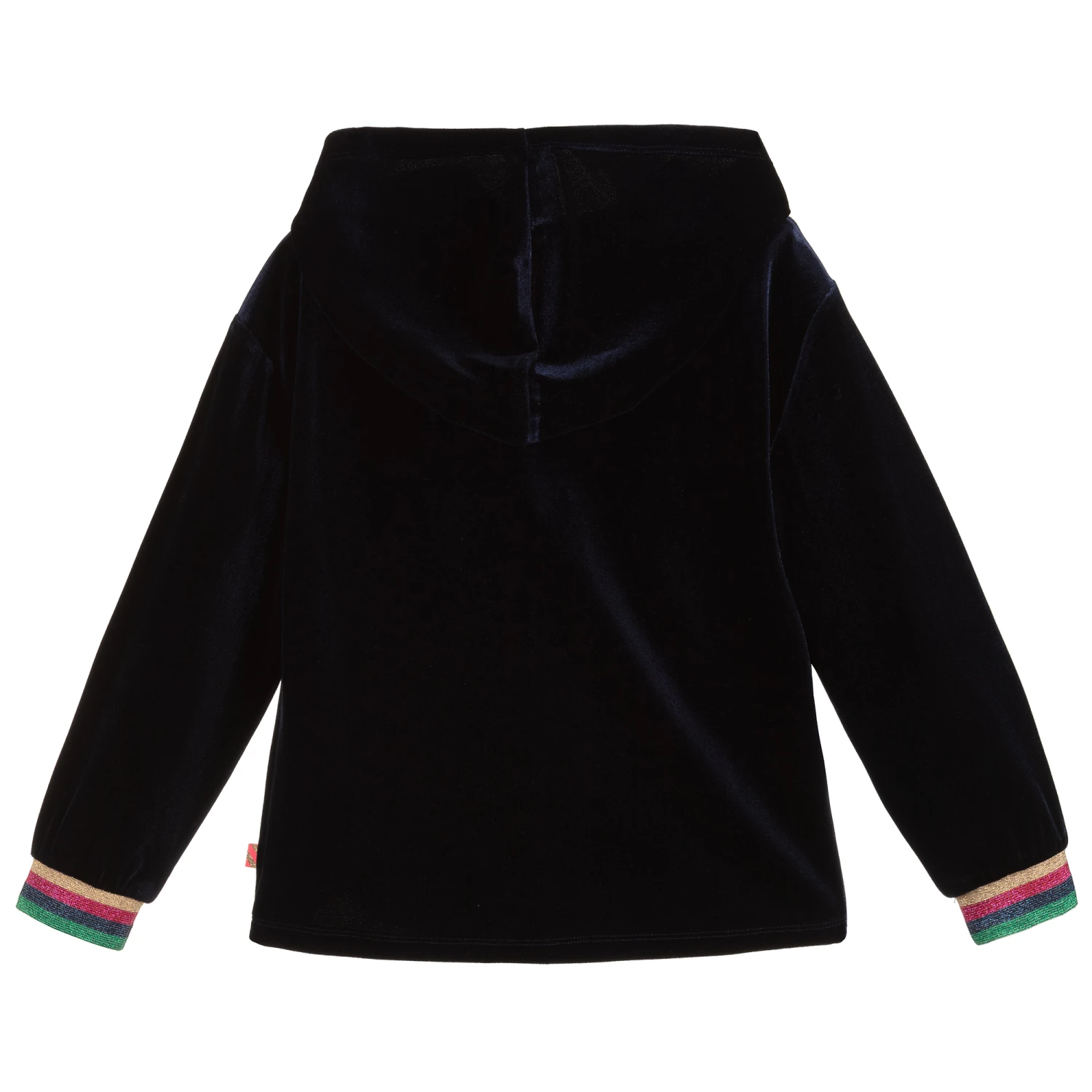 Billieblush Blue Velour Sequin Cat Hoodie 5 Billieblush Blue Velour Sequin Cat Hoodie - Image 3