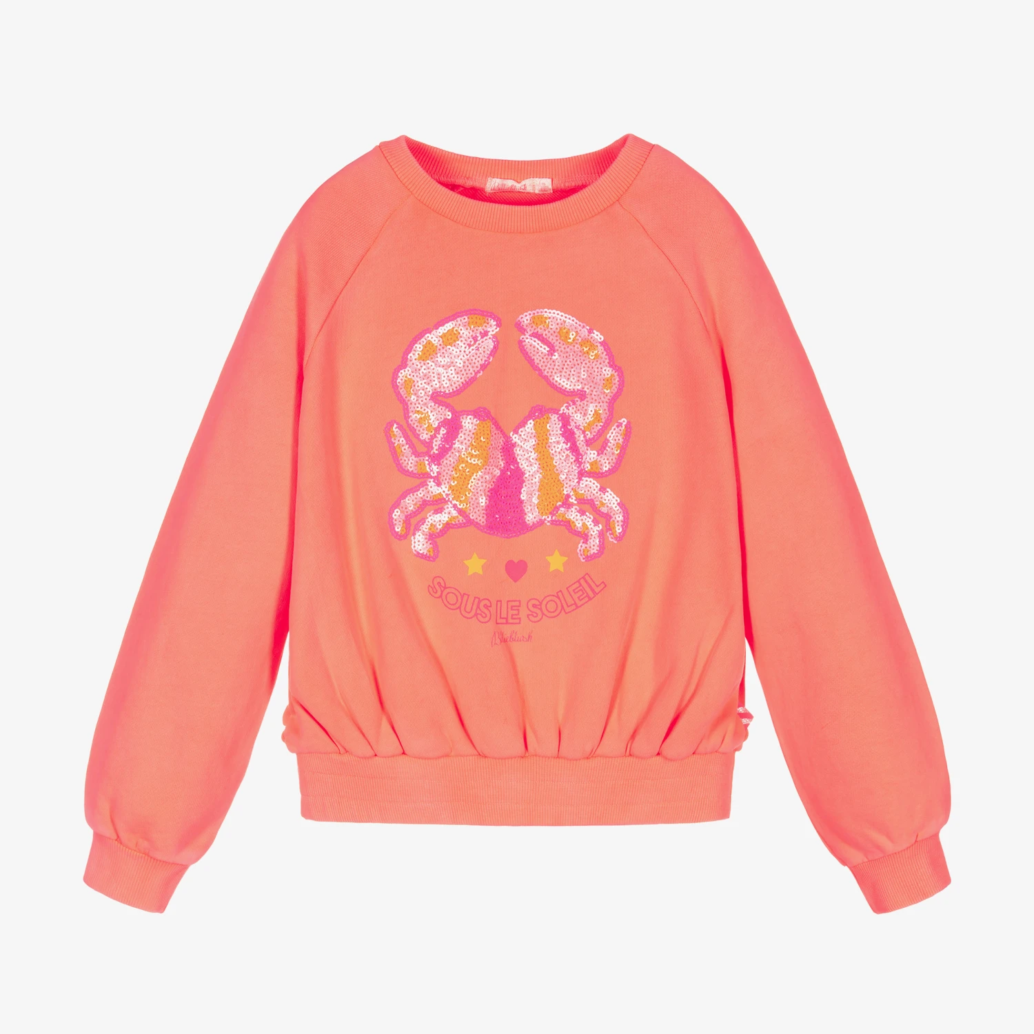 Billieblush Coral Pink Crab Sweatshirt 3 Billieblush Coral Pink Crab Sweatshirt