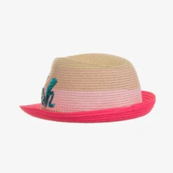 Billieblush Girls Beige & Pink Straw Trilby Hat -Billieblush billieblush girls beige pink straw trilby hat 502520 4791bf9300ac0efed60b5eade05a2262b7de0804